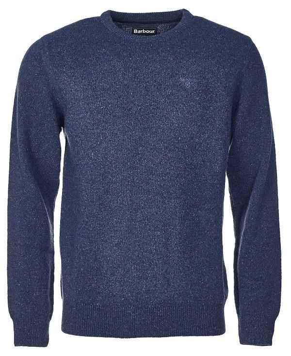 Barbour Essential Tisbury Crew-neck Sweatshirt Mørkeblå | BABO88568