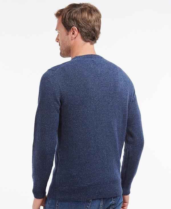 Barbour Essential Tisbury Crew-neck Sweatshirt Mørkeblå | BABO88568