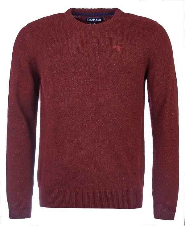 Barbour Essential Tisbury Crew-neck Sweatshirt Rød | BABO88578