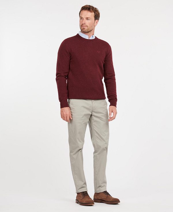 Barbour Essential Tisbury Crew-neck Sweatshirt Rød | BABO88578