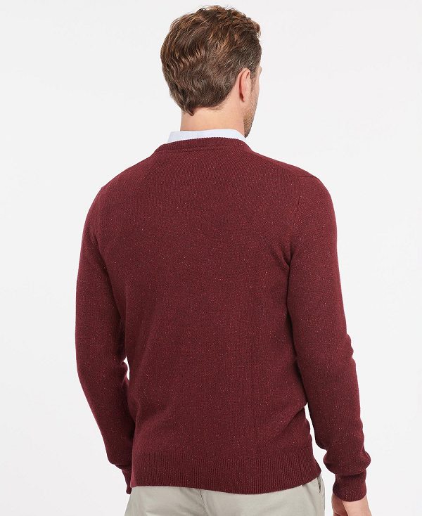 Barbour Essential Tisbury Crew-neck Sweatshirt Rød | BABO88578