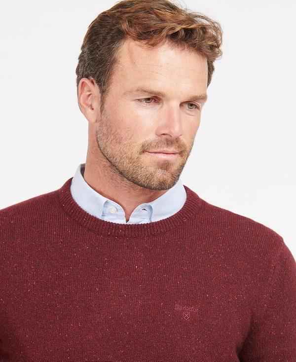 Barbour Essential Tisbury Crew-neck Sweatshirt Rød | BABO88578