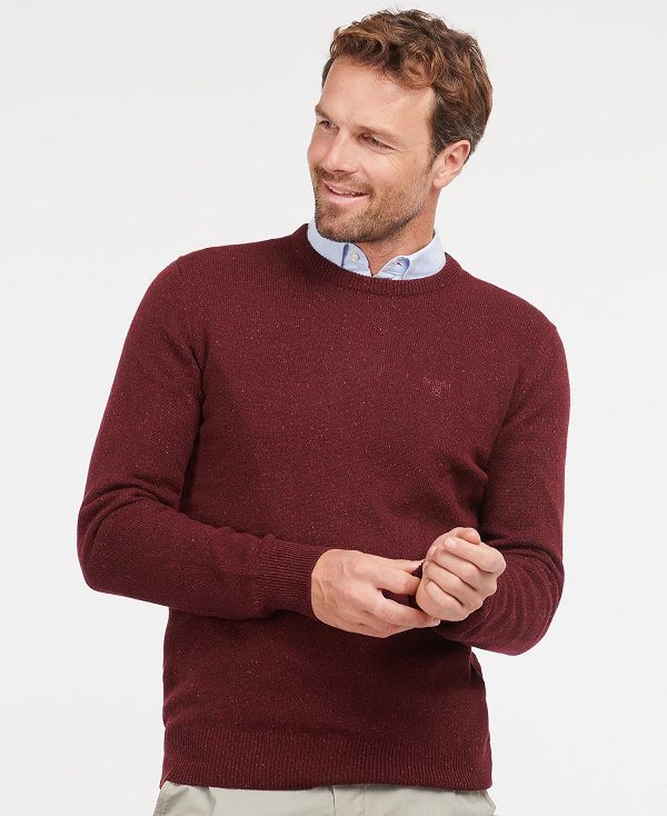 Barbour Essential Tisbury Crew-neck Sweatshirt Rød | BABO88578