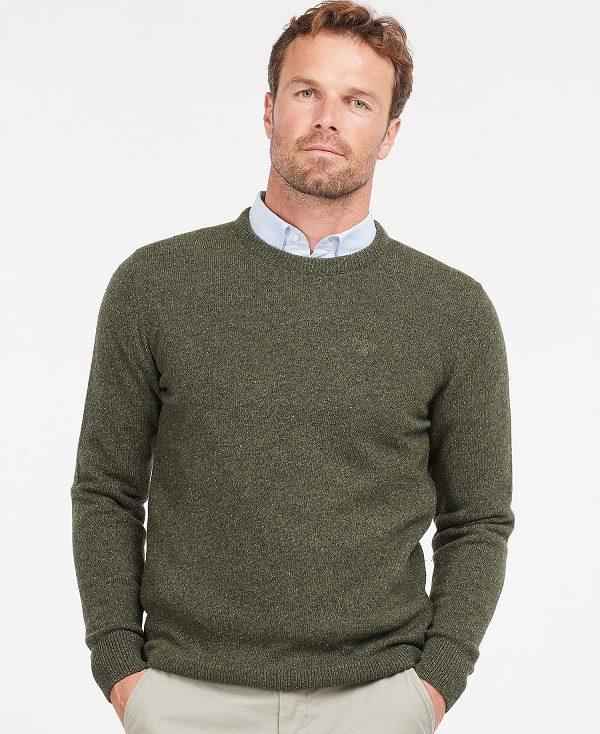 Barbour Essential Tisbury Crew-neck Sweatshirt Olivengrøn | BABO88584