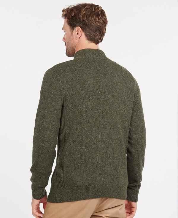 Barbour Essential Tisbury Half Zip Sweatshirt Olivengrøn | BABO88575