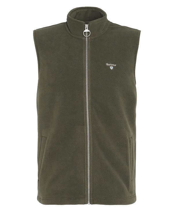 Barbour Essentials Fleece Gilet Grøn | BABO88717