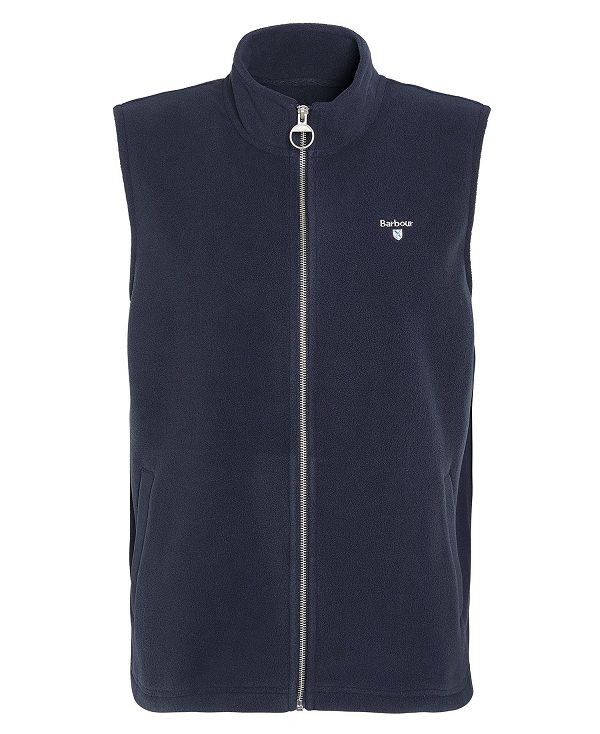 Barbour Essentials Fleece Gilet Mørkeblå | BABO88708