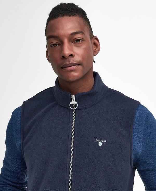 Barbour Essentials Fleece Gilet Mørkeblå | BABO88708