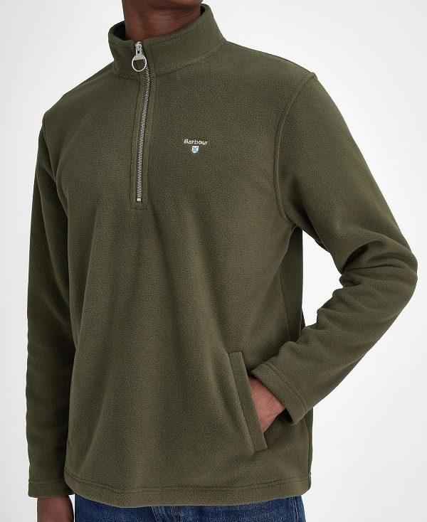 Barbour Essentials Half-zip Fleece Grøn | BABO88707