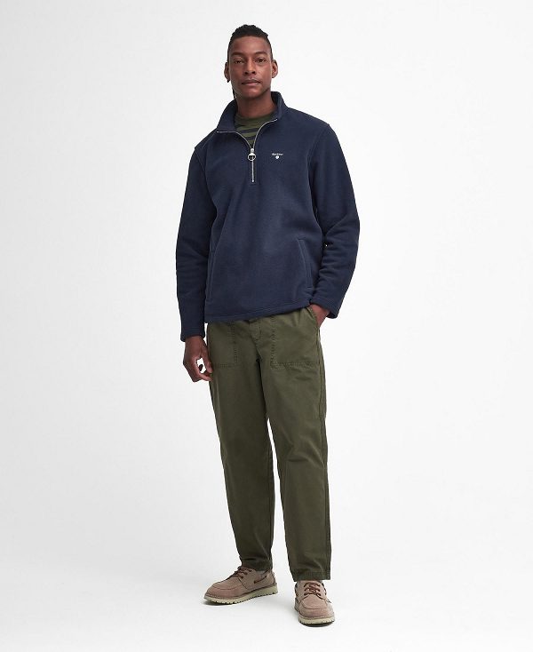 Barbour Essentials Half-zip Fleece Mørkeblå | BABO88724