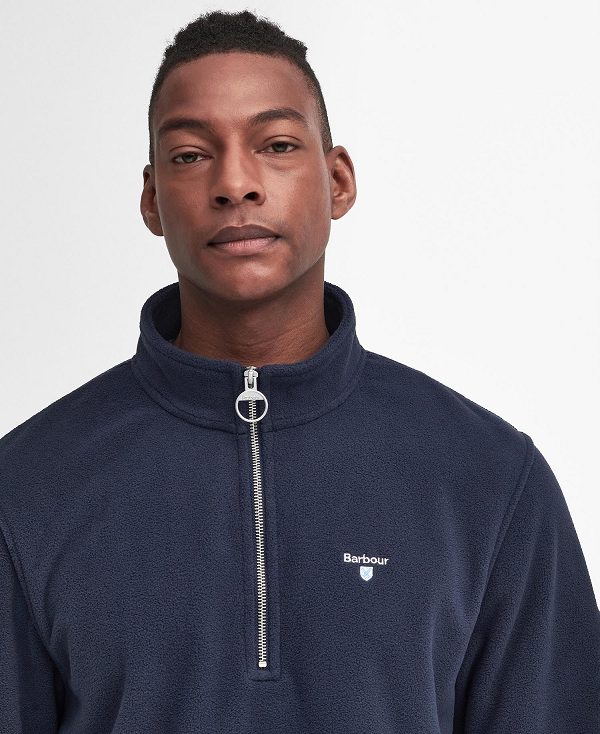 Barbour Essentials Half-zip Fleece Mørkeblå | BABO88724