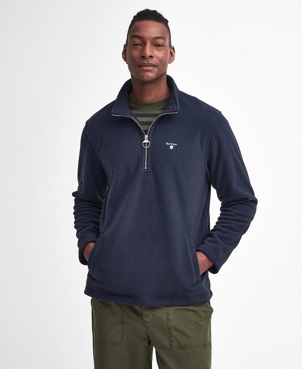 Barbour Essentials Half-zip Fleece Mørkeblå | BABO88724