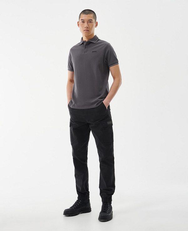 Barbour Event Multi Tipped Polo Dyb Grå | BABO88046