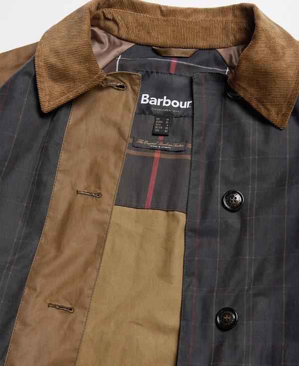 Barbour Everly Wax Trench Coat Brune | BABO89182