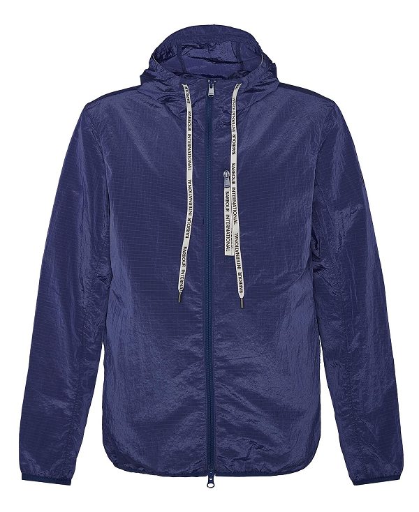 Barbour Exchange Hooded Jacket Mørkeblå | BABO88471