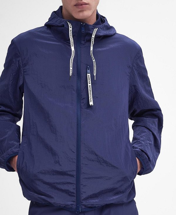 Barbour Exchange Hooded Jacket Mørkeblå | BABO88471