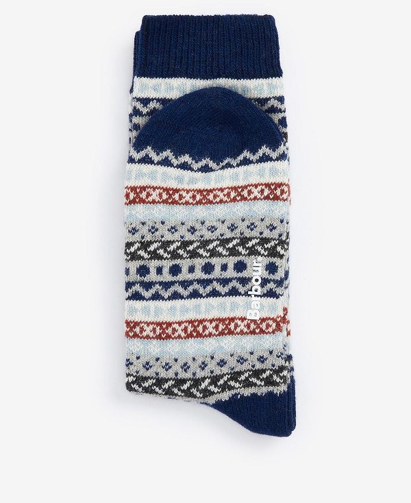 Barbour Fairisle Socks (Set Of 2) Grøn | BABO89143