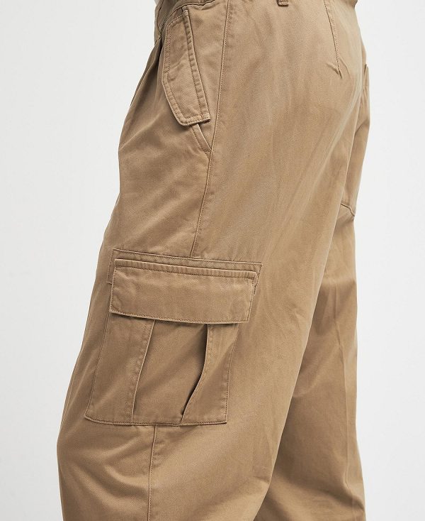 Barbour Faulkner Tapered Cargo Trousers Brune | BABO88791