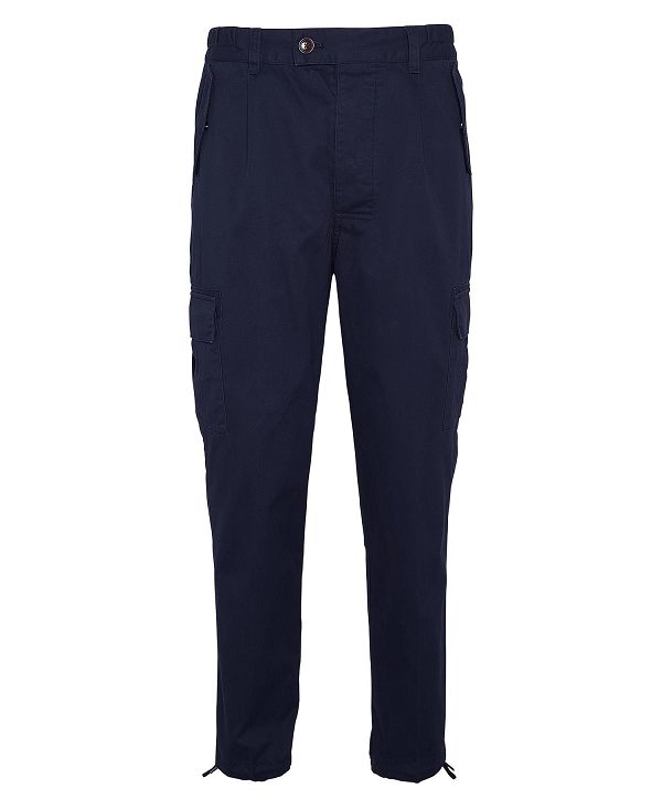 Barbour Faulkner Tapered Cargo Trousers Mørkeblå | BABO88793