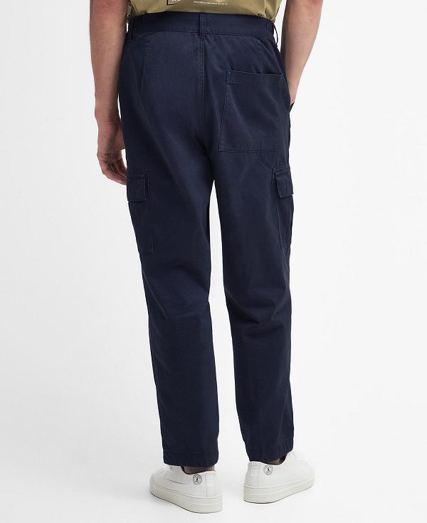 Barbour Faulkner Tapered Cargo Trousers Mørkeblå | BABO88793