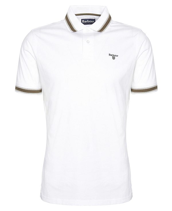 Barbour Featherstone Polo Shirt Hvide | BABO88078