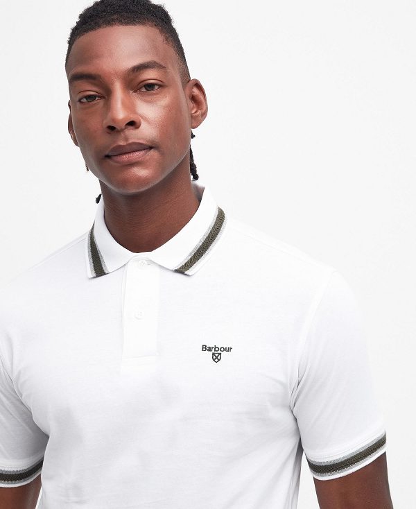 Barbour Featherstone Polo Shirt Hvide | BABO88078