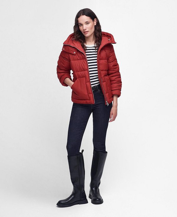 Barbour Ferndale Quilted Jacket Rød | BABO89286