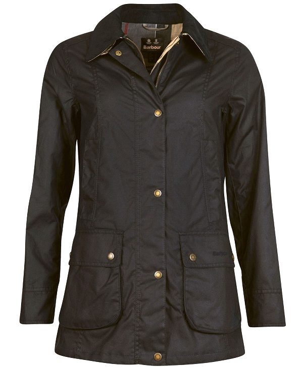 Barbour Fiddich Wax Jacket Mørkeblå | BABO89219