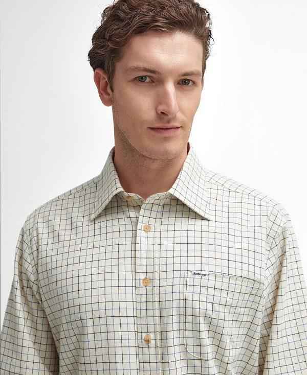 Barbour Field Regular Long-sleeved Shirt Blå | BABO87939