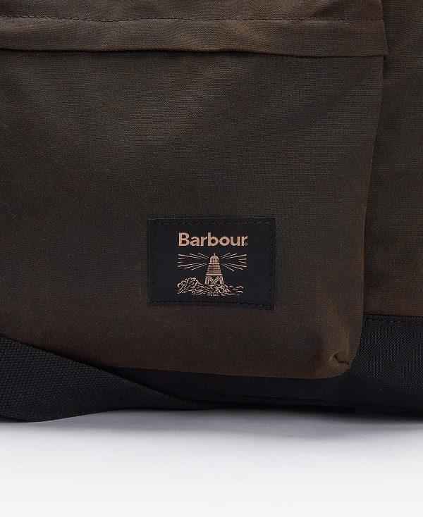 Barbour Field Waxed Holdall Olivengrøn Sort | BABO88945