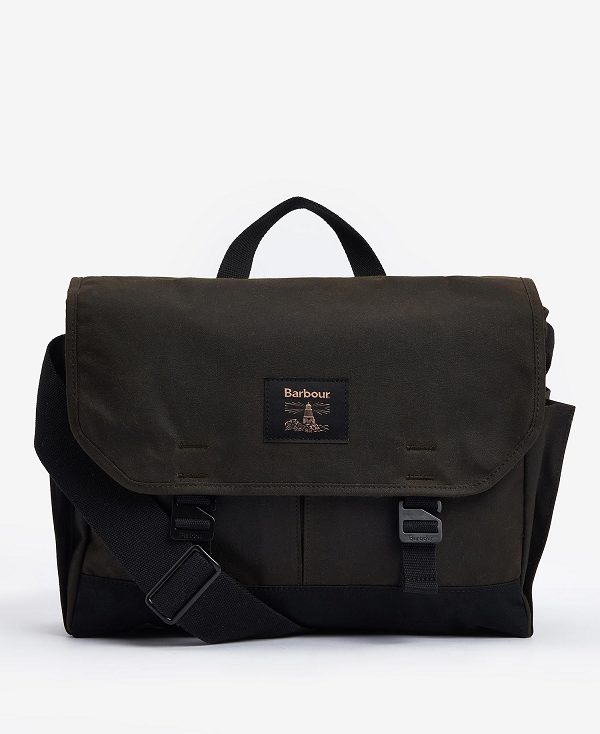 Barbour Field Waxed Satchel Brune | BABO88944