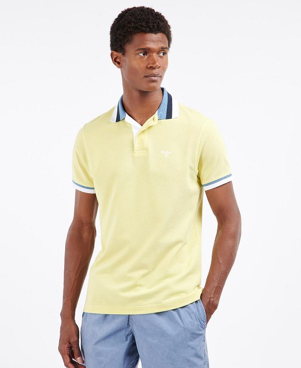 Barbour Finkle Polo Shirt Gul | BABO88013