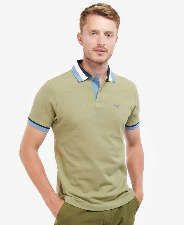 Barbour Finkle Polo Shirt Olivengrøn | BABO88020