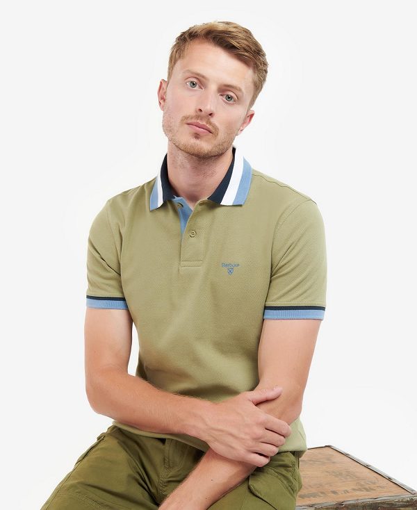 Barbour Finkle Polo Shirt Olivengrøn | BABO88020