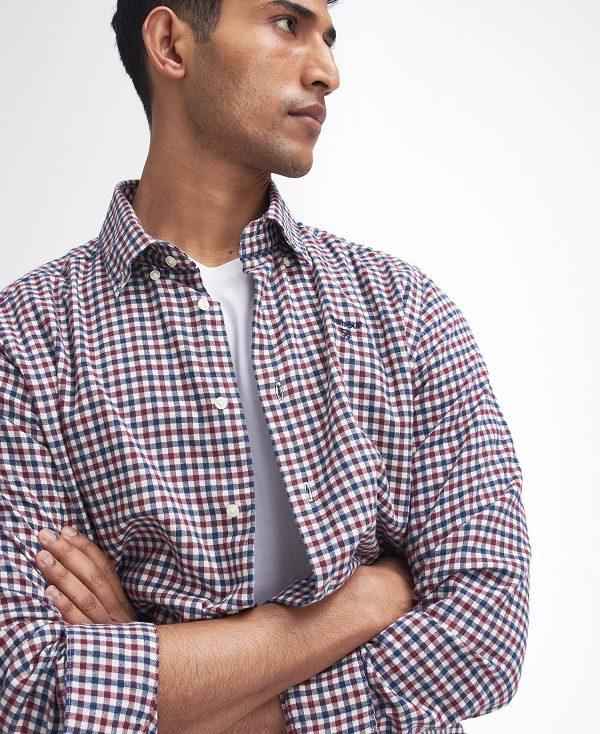 Barbour Finkle Tailored Long-sleeved Shirt Flerfarvede | BABO87869