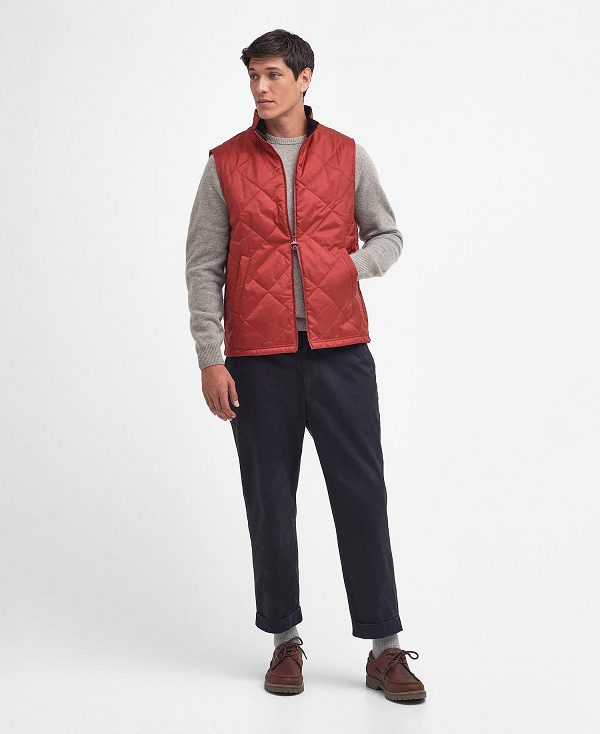 Barbour Finn Gilet Mørkerød | BABO87577