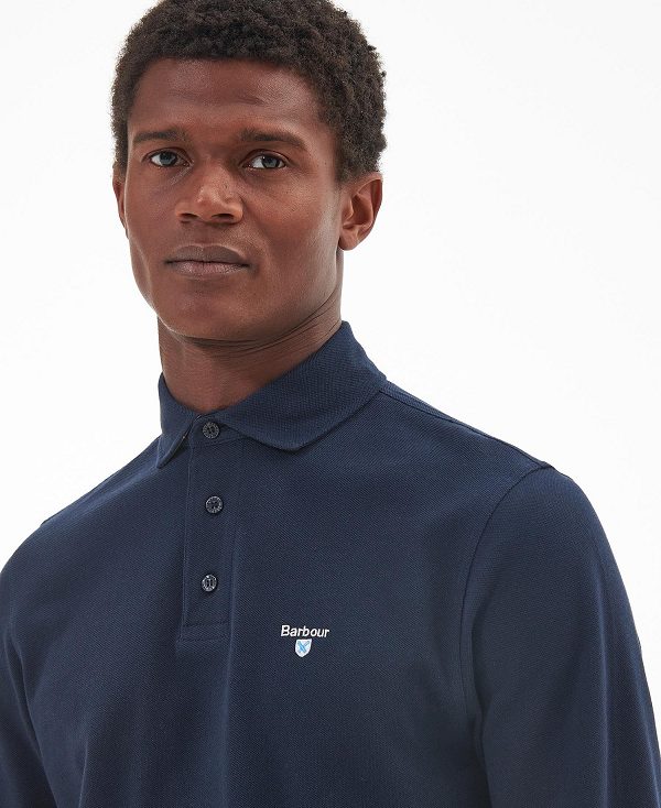 Barbour Firbank Polo Shirt Mørkeblå | BABO88216