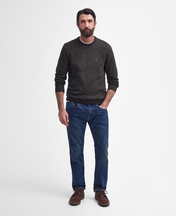 Barbour Firle Crew Neck Sweatshirt Dyb Grå | BABO88570