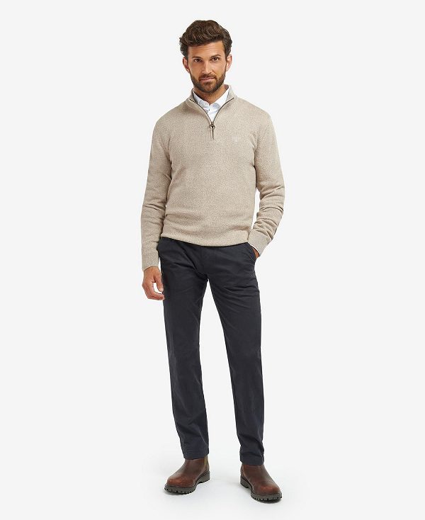 Barbour Firle Half-zip Sweatshirt Grå | BABO88504