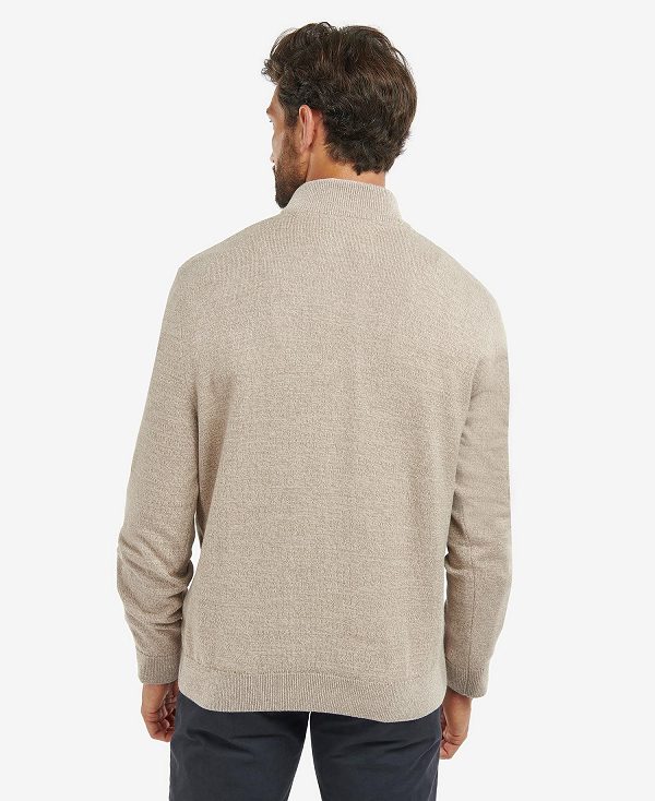 Barbour Firle Half-zip Sweatshirt Grå | BABO88504