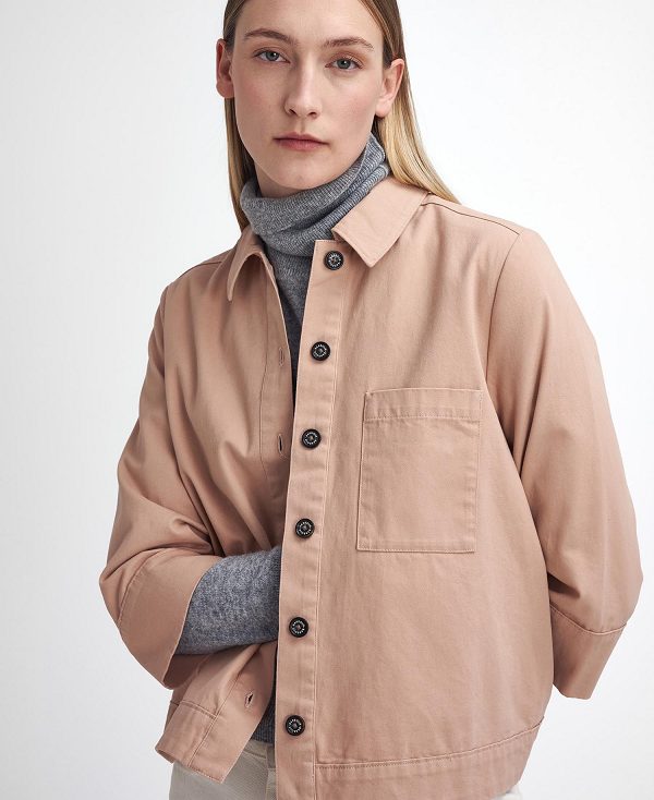 Barbour Fleur Boxy Shirt Lyserød | BABO89514