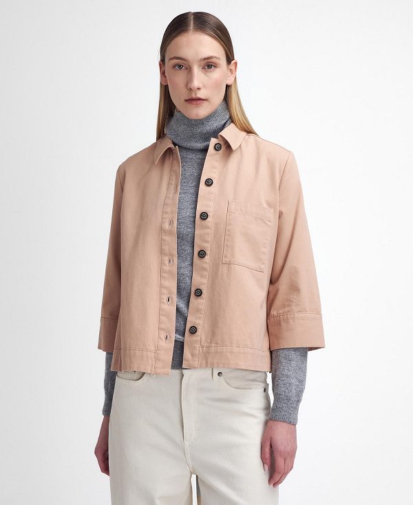 Barbour Fleur Boxy Shirt Lyserød | BABO89514