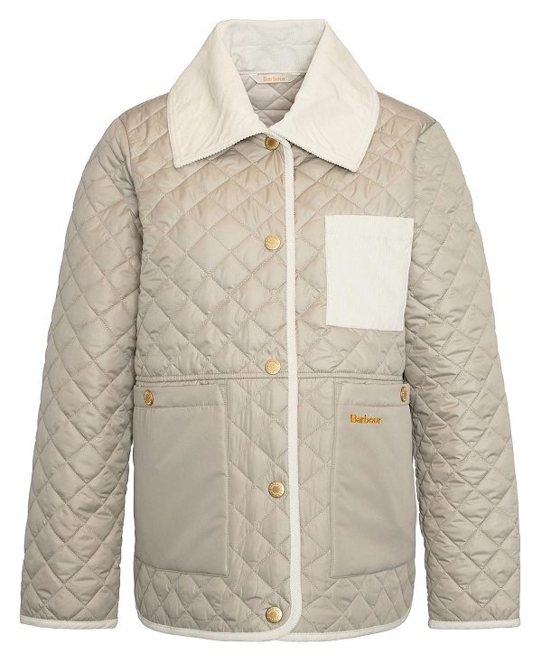 Barbour Fleur Quilted Jacket Lysebrune | BABO89374