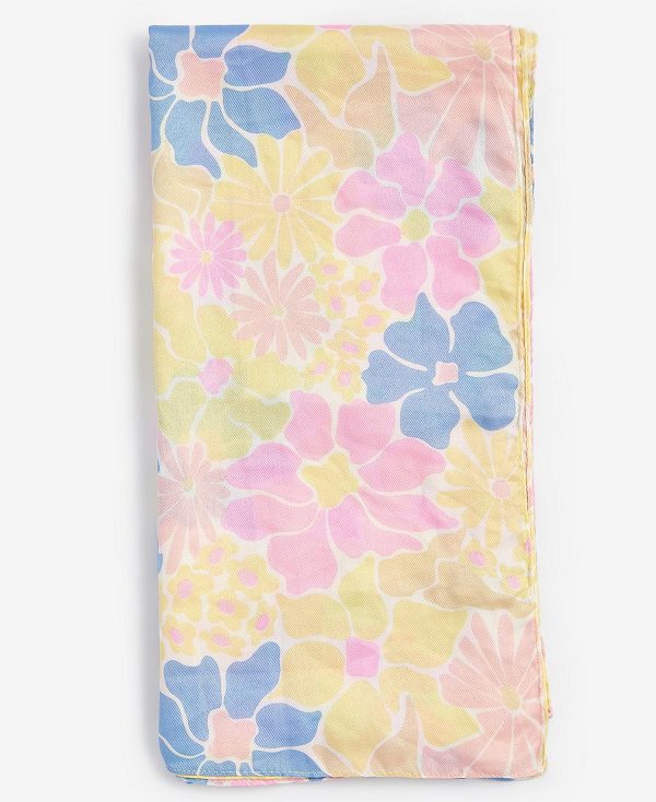 Barbour Floral Scarf Citron | BABO90070