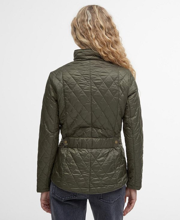 Barbour Flyweight Cavalry Quilted Jacket Olivengrøn | BABO89257