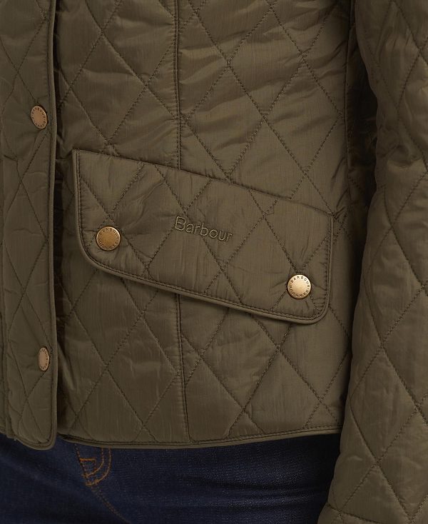 Barbour Flyweight Cavalry Quilted Jacket Olivengrøn | BABO89257