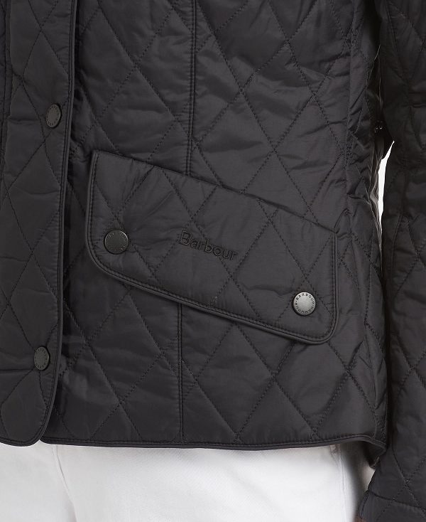 Barbour Flyweight Cavalry Quilted Jacket Sort Grå | BABO89260