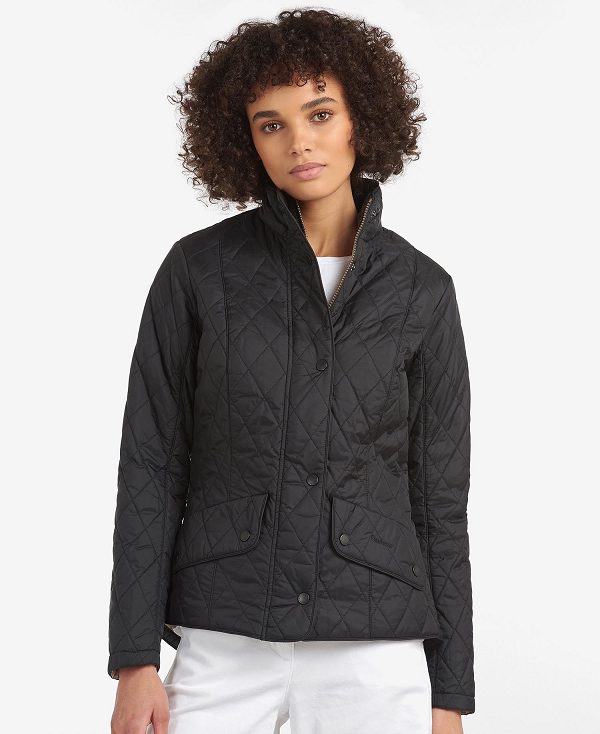 Barbour Flyweight Cavalry Quilted Jacket Sort Grå | BABO89260