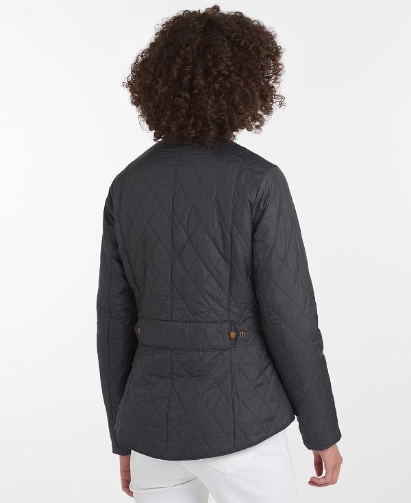 Barbour Flyweight Cavalry Quilted Jacket Sort Grå | BABO89262