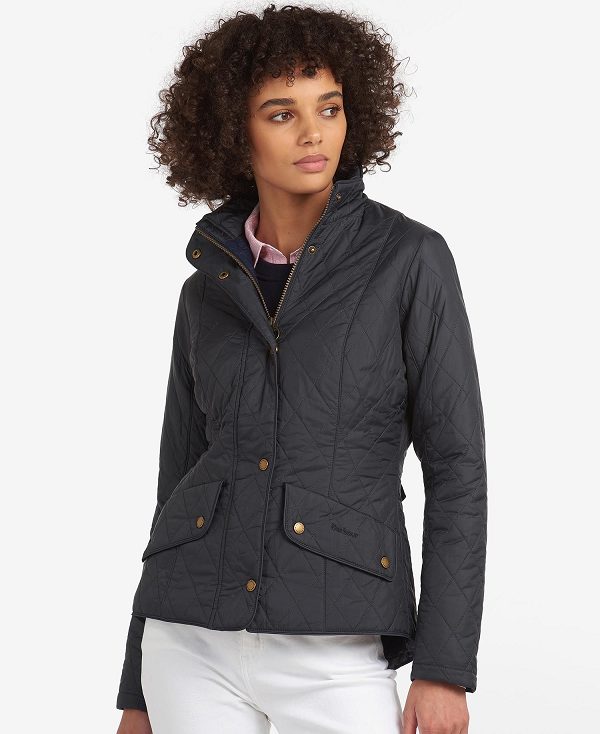 Barbour Flyweight Cavalry Quilted Jacket Sort Grå | BABO89262